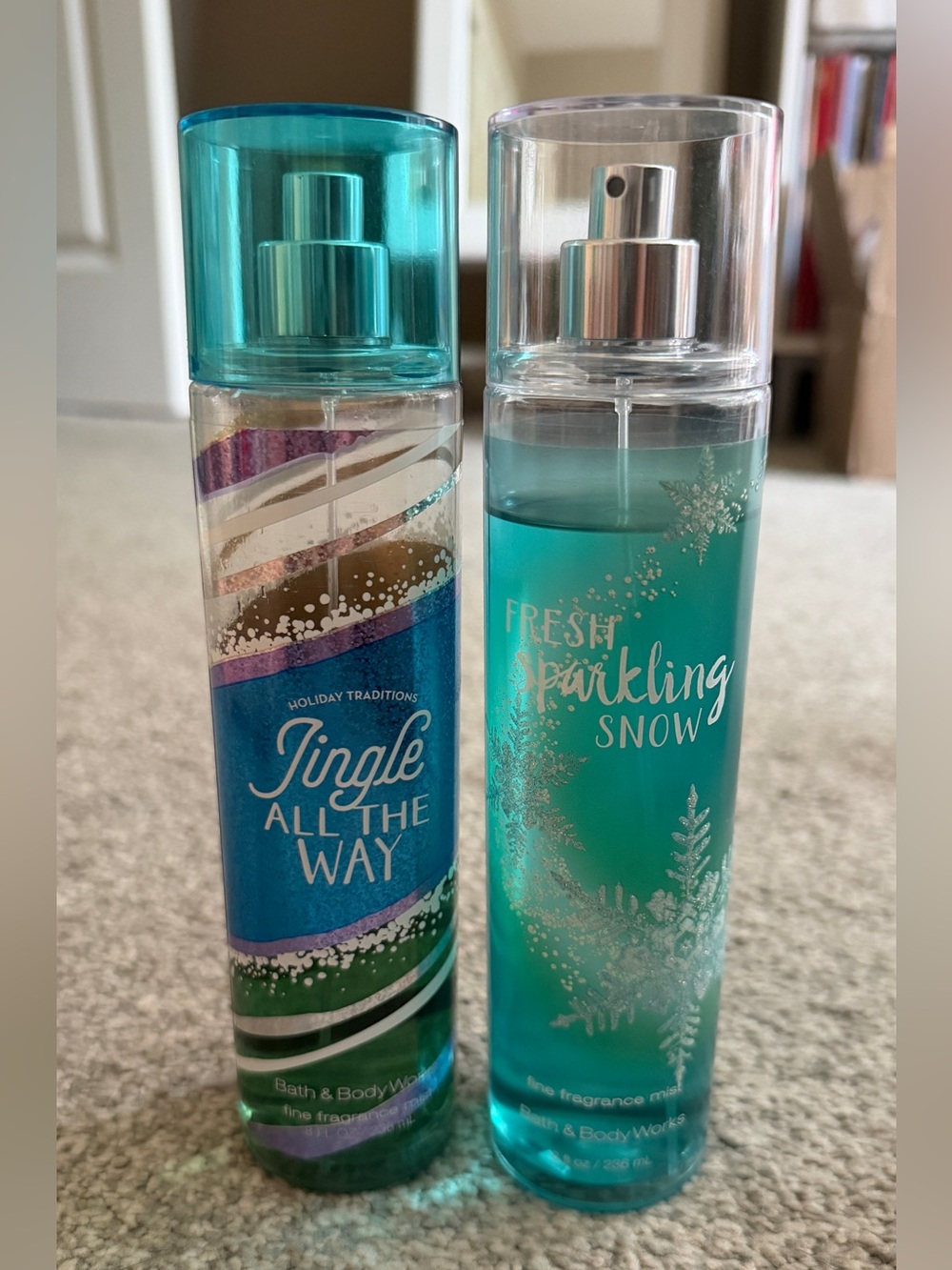 Bath & Body Works Jingle All the Way + Fresh Sparkling Snow Mist Set Discontinue